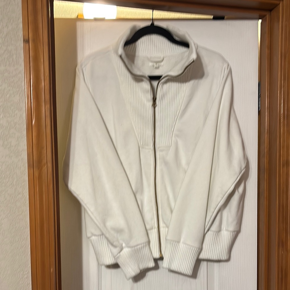 White Zip-Up Jacket